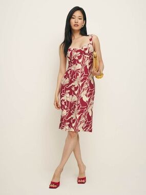 newbury linen dress Reformation Newbury Linen Dress in Chall (12) |